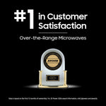 Samsung 1.1-cu ft Low Profile Over-the-Range Microwave ( Fingerprint Resistant Matte Black Steel )