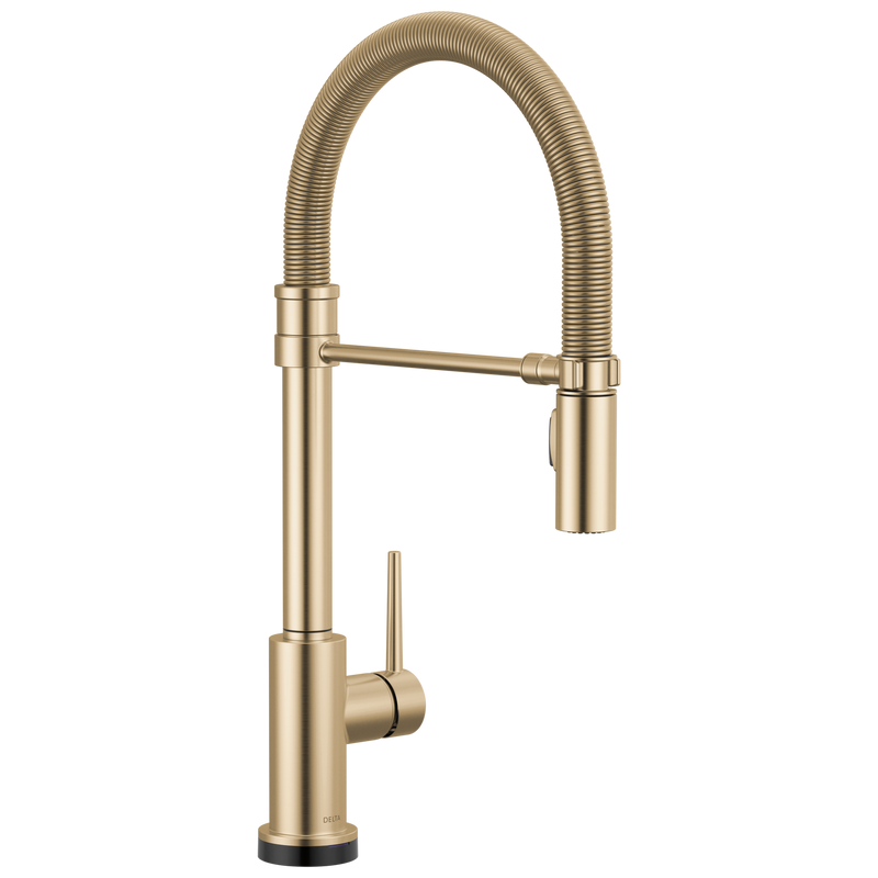 Delta Trinsic Touch2O Technology Kitchen Faucet with Touchless Technology Champagne Bronze