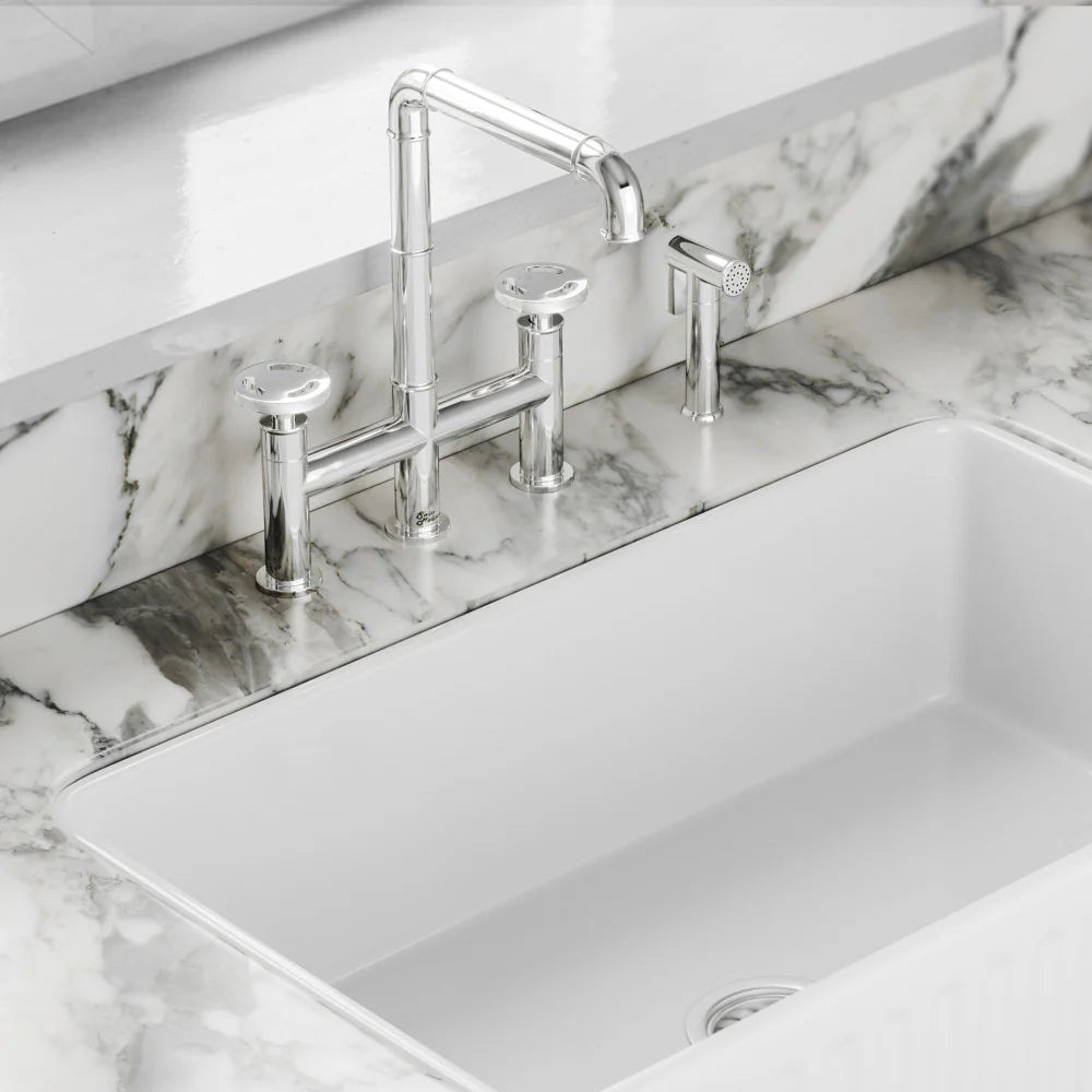 Swiss Madison Avallon Kitchen Faucet in Polished Chrome, SM-KF79C, MSRP: $323.29, FINAL  PRICE: $129.99 + TAX