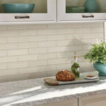 ** PER PCS ** Antique White Glossy 2x6 Bevel Ceramic Subway MSI - Slighty Off in Dimensions, SMOT-PT-AW-2X6B 10pc CLEARANCE: $1.99/pc,  Loc: MT1-B & MT3-B