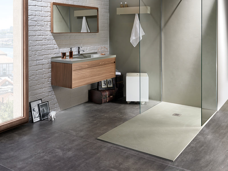 Acquabella Base Slate 48x36 Shower Tray in Light Grey 53024592 BASL4836CML, Retail: $700.00, FINAL PRICE: $299.99 + TAX