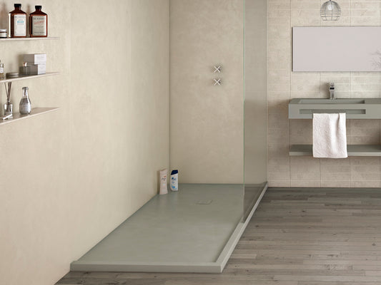 Acquabella St Base Beton 60x32 Shower Tray in Snow White, 53030199 BABE6032SW, Retail: $700.00, Final Price: $299.99 + Tax