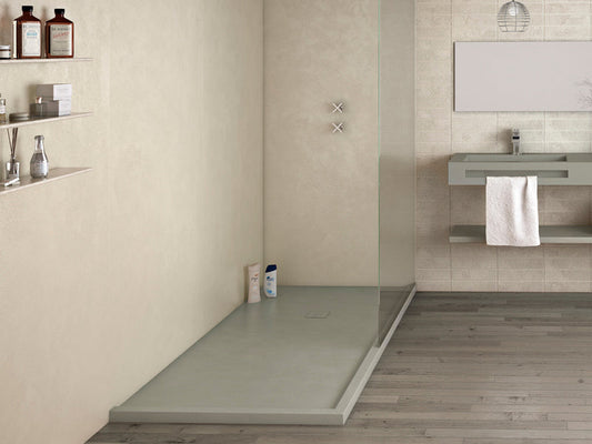 Acquabella Base Beton 36x36 Shower Tray in Black,  BABE3636CMB, Retail: $700.00, FINAL PRICE: $299.99 + TAX