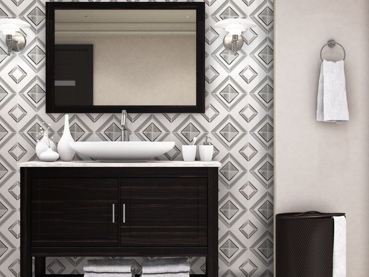 Central Square Polished Stone Mosaic