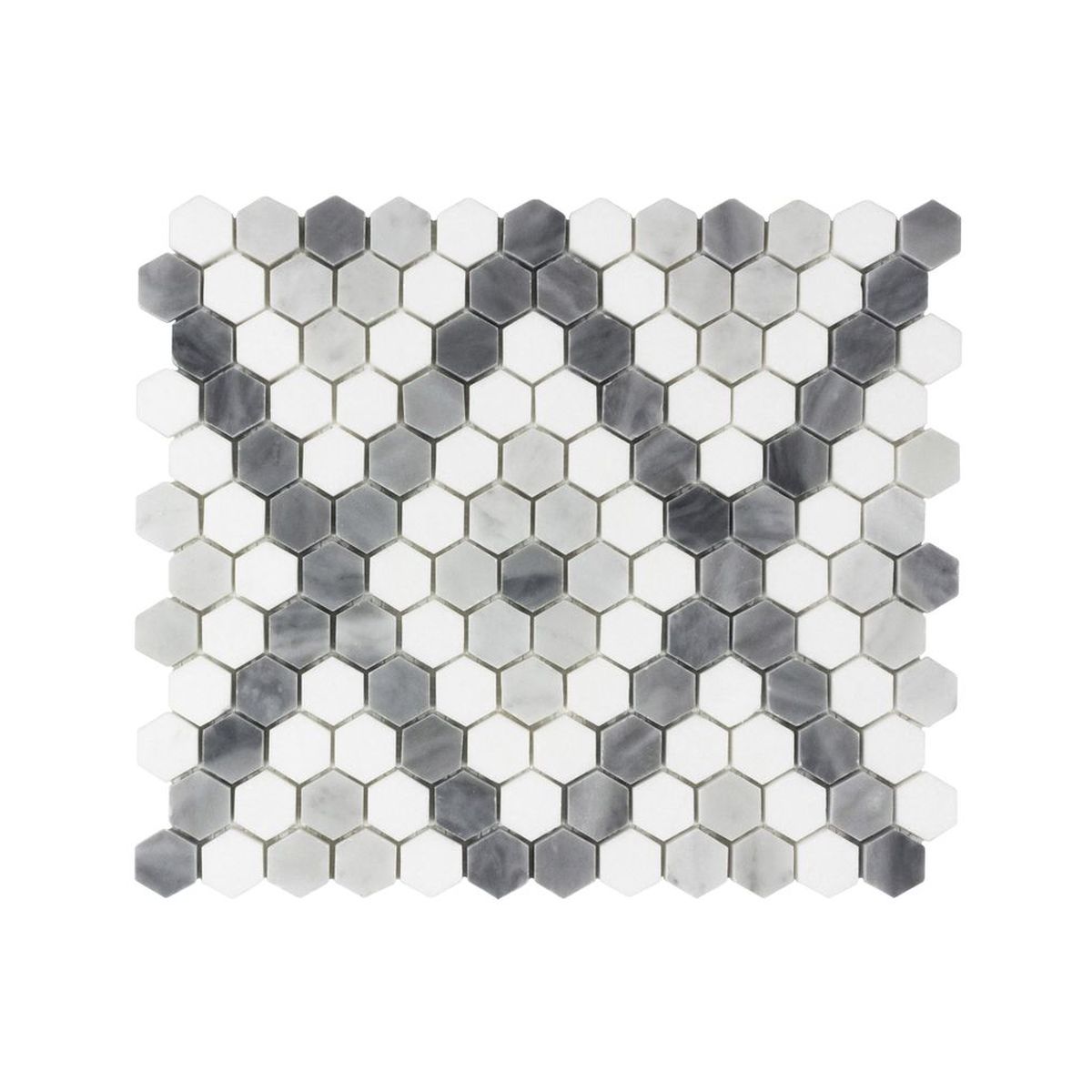 **PER PC** Kasbah 12x12 Polished Stone Mosaic, SF180657, 7.56sf, 9pcs, 26 lbs, FINAL PRICE: $7.99/pc, $71.91/bx + Tax