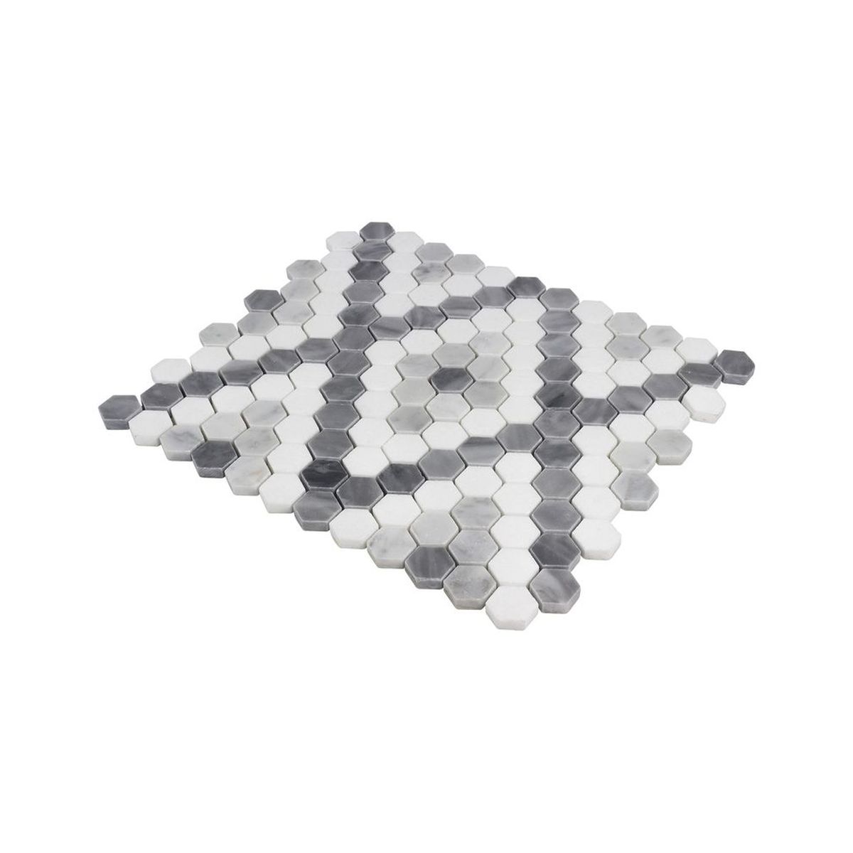 **PER PC** Kasbah 12x12 Polished Stone Mosaic, SF180657, 7.56sf, 9pcs, 26 lbs, FINAL PRICE: $7.99/pc, $71.91/bx + Tax