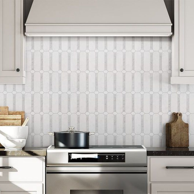 **PER PC** Kings Place 12x12 Polished Stone Mosaic, SF170132, 9.76sf, 10pcs, 44lbs, FINAL PRICE: $7.99/pc, $79.90/bx + Tax