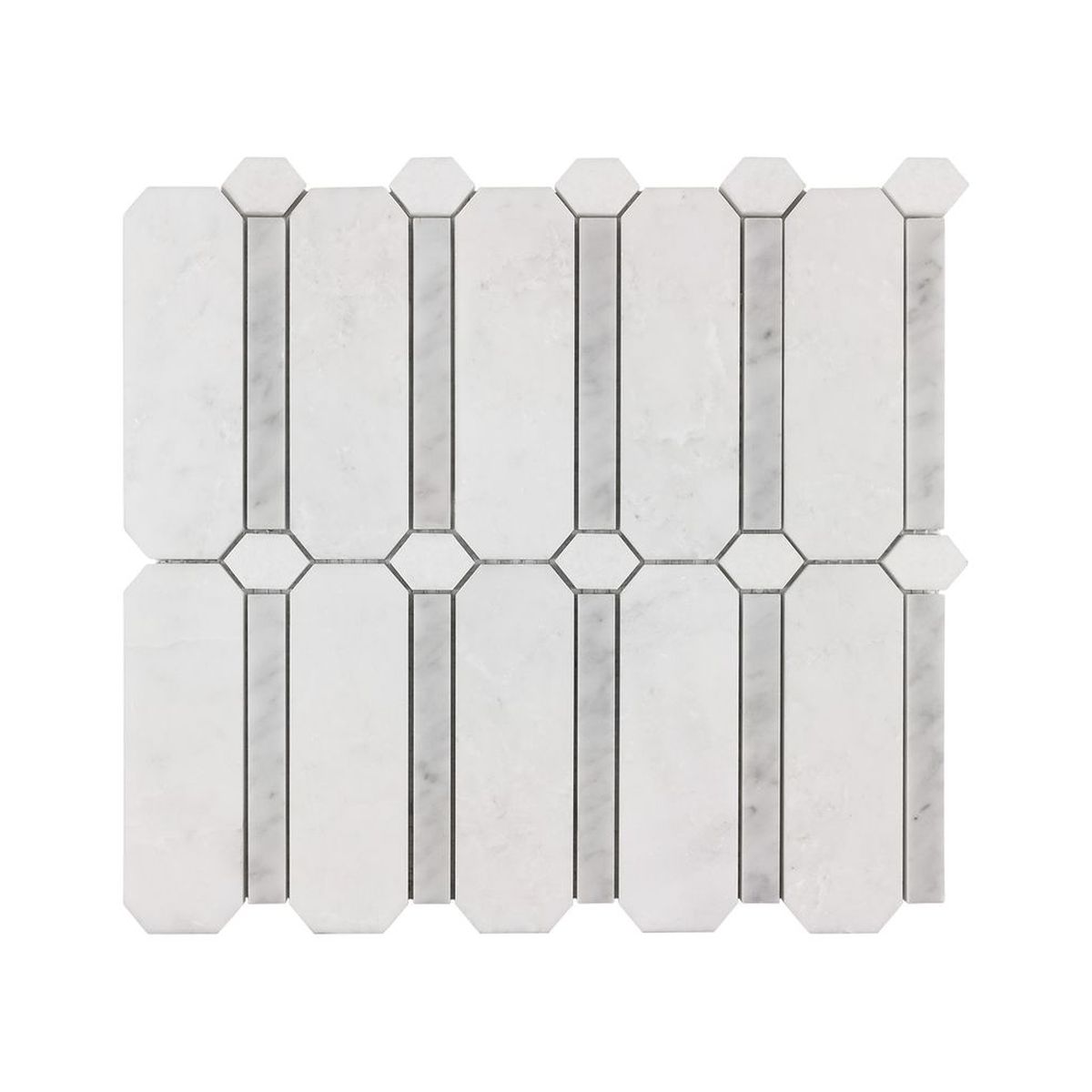 **PER PC** Kings Place 12x12 Polished Stone Mosaic, SF170132, 9.76sf, 10pcs, 44lbs, FINAL PRICE: $7.99/pc, $79.90/bx + Tax
