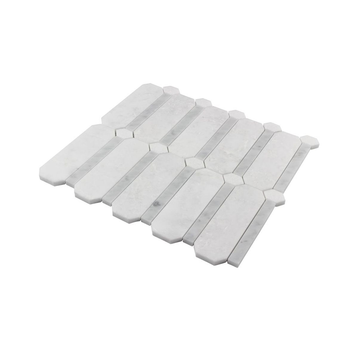 **PER PC** Kings Place 12x12 Polished Stone Mosaic, SF170132, 9.76sf, 10pcs, 44lbs, FINAL PRICE: $7.99/pc, $79.90/bx + Tax