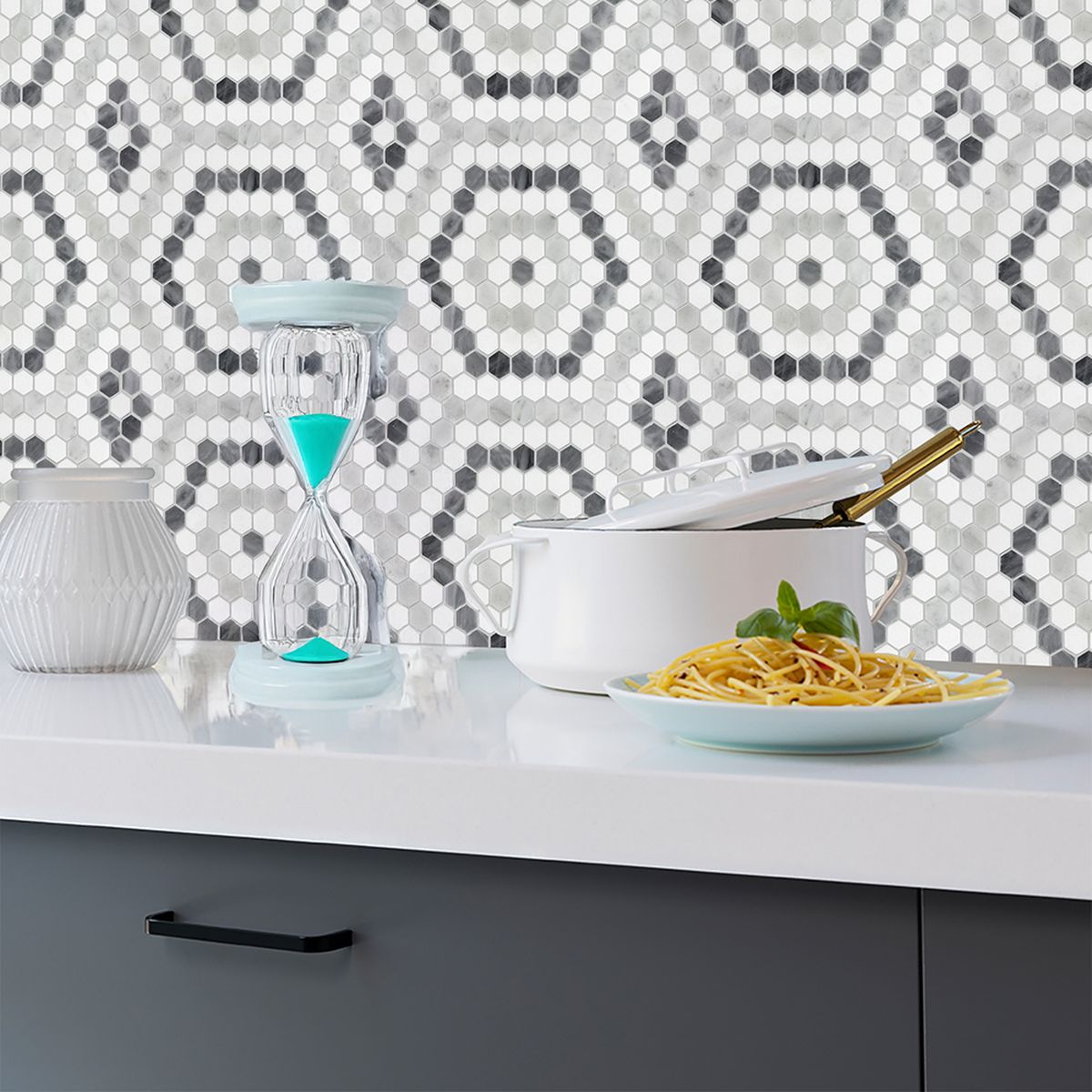 **PER PC** Marrakesh 12x12 Mosaic, SF180658, 7.56sf, 9pcs, 26 lbs, FINAL PRICE: $7.99/pc, $71.91/bx + Tax