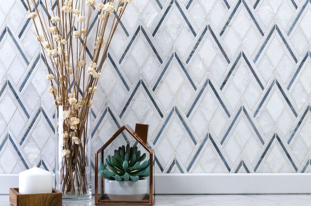 **PER PC** Sahara 14x14 Polished Stone Mosaic, SF170134, 9.6sf, 10pcs, 36 lbs, FINAL PRICE: $7.99/pc, $79.90/bx + Tax