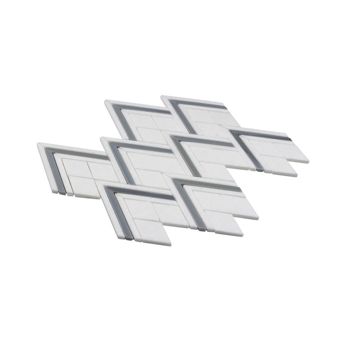 **PER PC** Sahara 14x14 Polished Stone Mosaic, SF170134, 9.6sf, 10pcs, 36 lbs, FINAL PRICE: $7.99/pc, $79.90/bx + Tax