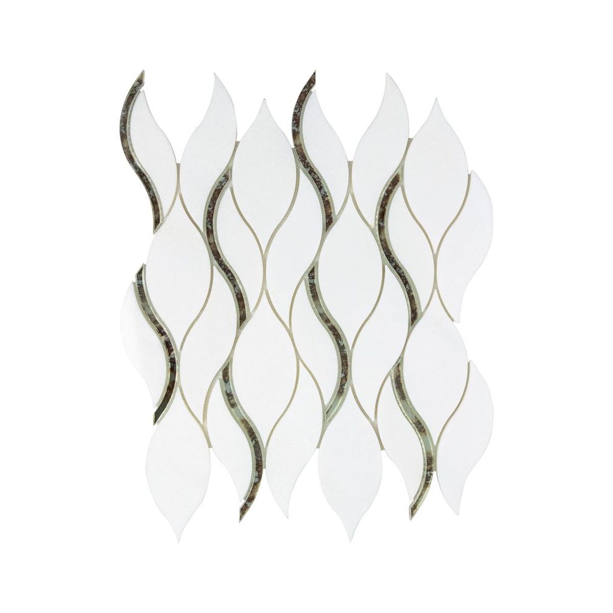 Symmetry Silver 11x15 Mosaic, SF200052, 8.51sf, 10pcs, 35lbs, FINAL PRICE: $7.99/pc, $79.90/bx + Tax