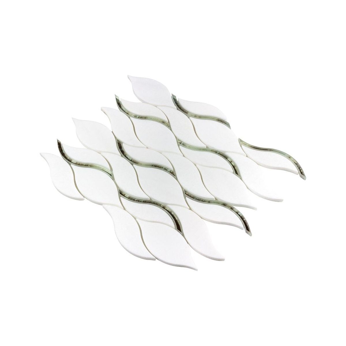**PER PC** Symmetry Silver 11x15 Mosaic, SF200052, 8.51sf, 10pcs, 35lbs, FINAL PRICE: $7.99/pc, $79.90/bx + Tax