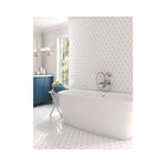 **PER PC** Adley White 14x12 Mosaic, SF210105, 7.92sf, 9pcs, 34 lbs, FINAL PRICE: $7.99/pc, $71.91/bx + Tax