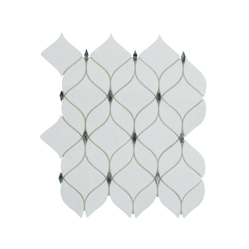 **PER PC** Adley White 14x12 Mosaic, SF210105, 7.92sf, 9pcs, 34 lbs, FINAL PRICE: $7.99/pc, $71.91/bx + Tax