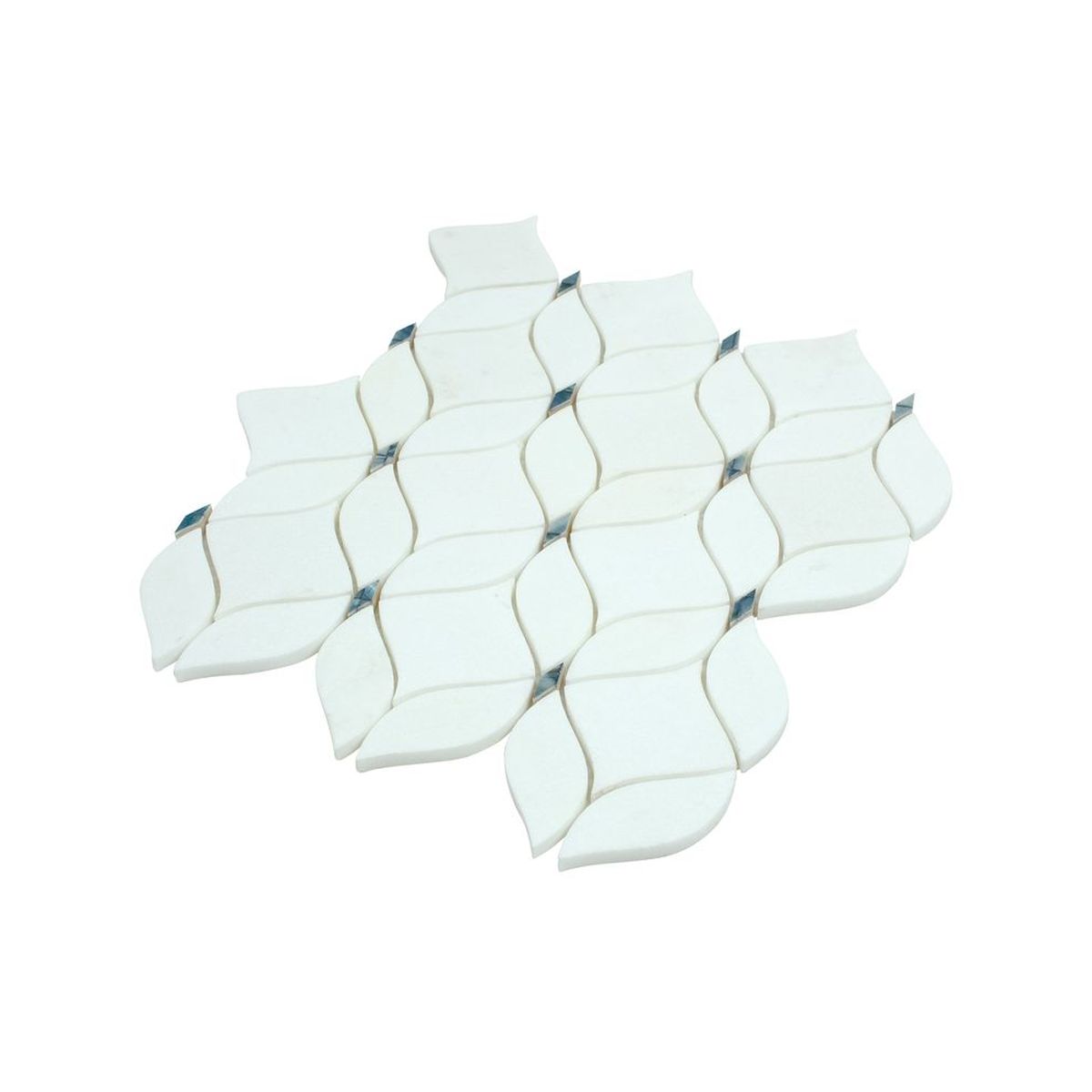 **PER PC** Adley White 14x12 Mosaic, SF210105, 7.92sf, 9pcs, 34 lbs, FINAL PRICE: $7.99/pc, $71.91/bx + Tax