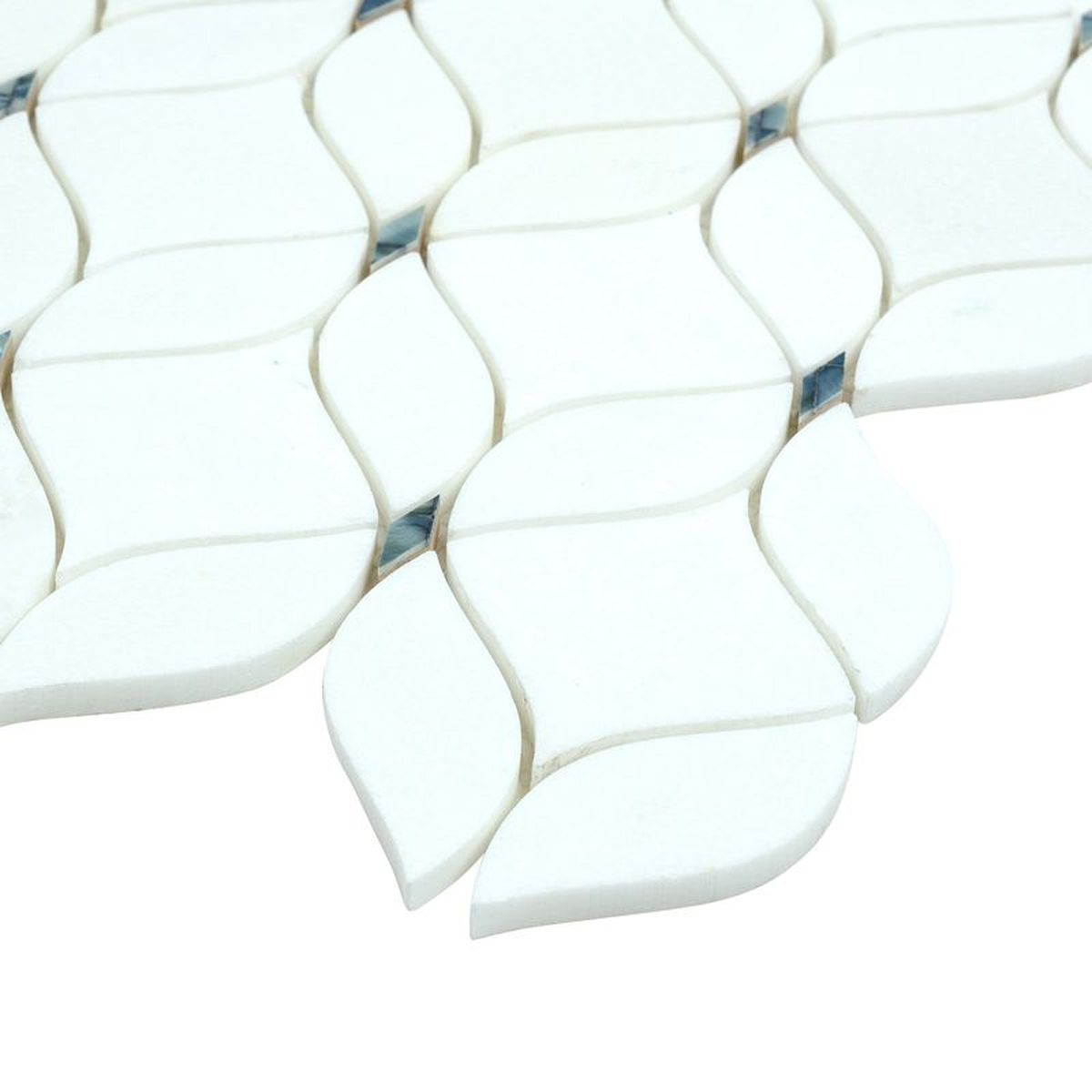 **PER PC** Adley White 14x12 Mosaic, SF210105, 7.92sf, 9pcs, 34 lbs, FINAL PRICE: $7.99/pc, $71.91/bx + Tax