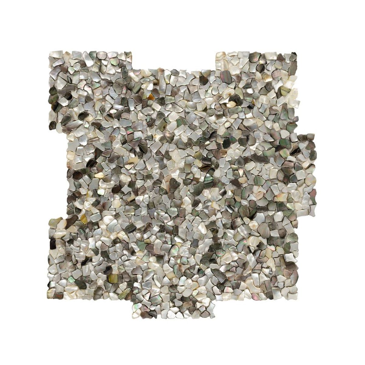 **PER PC** Smokey Pearl Slivers 13x13 Glossy Stone Mosaic, SF210110, 24 pcs, 23.54sf, 25 lbs, FINAL PRICE: $4.99/pc, $119.76/bx + Tax