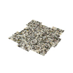 **PER PC** Smokey Pearl Slivers 13x13 Glossy Stone Mosaic, SF210110, 24 pcs, 23.54sf, 25 lbs, FINAL PRICE: $4.99/pc, $119.76/bx + Tax