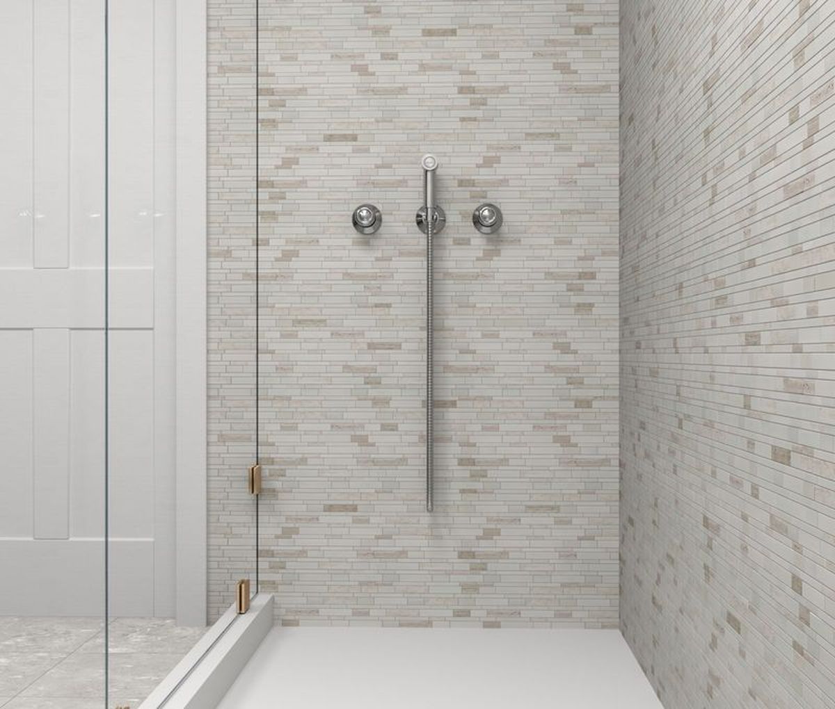 **PER PC** Sandy Cliff 12x12 Linear Mosaic, SF160002, 9.45sf, 9 pcs, 32 lbs, FINAL PRICE: $5.99/sf, $53.91/bx + Tax
