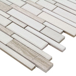 **PER PC** Sandy Cliff 12x12 Linear Mosaic, SF160002, 9.45sf, 9 pcs, 32 lbs, FINAL PRICE: $5.99/sf, $53.91/bx + Tax