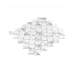 **PER PC** Carrara Fan 12x12 Mosaic, SF190015,  10.67sf, 11pcs, 55lbs, FINAL PRICE: $5.99/sf, $65.89/bx + Tax