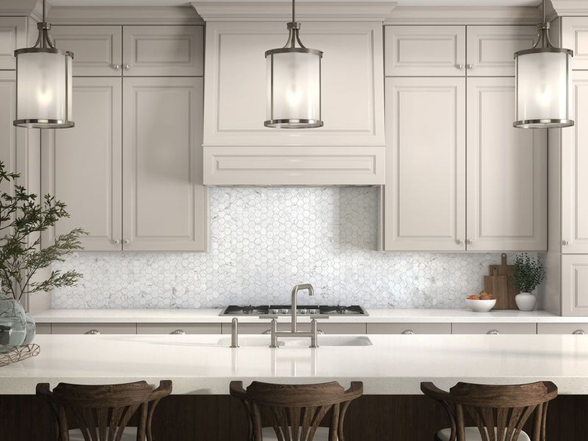 **PER PC** Carrara Hex 12x12 Hexagon Mosaic, SF210043,  Retail: $12.99/pc, 10.73sf/bx, 11pcs/bx, 33lbs/bx  FINAL PRICE: $4.99/pc, $54.89/Box + TAX