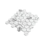 **PER PC** Carrara Hex 12x12 Hexagon Mosaic, SF210043,  Retail: $12.99/pc, 10.73sf/bx, 11pcs/bx, 33lbs/bx  FINAL PRICE: $4.99/pc, $54.89/Box + TAX