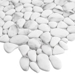 **PER PC** Carrara Pebble 14x14 Mosaic, SF210044, 11.011sf, 11pcs, 12 lbs, FINAL PRICE: $4.99/pc, $54.89/bx + Tax