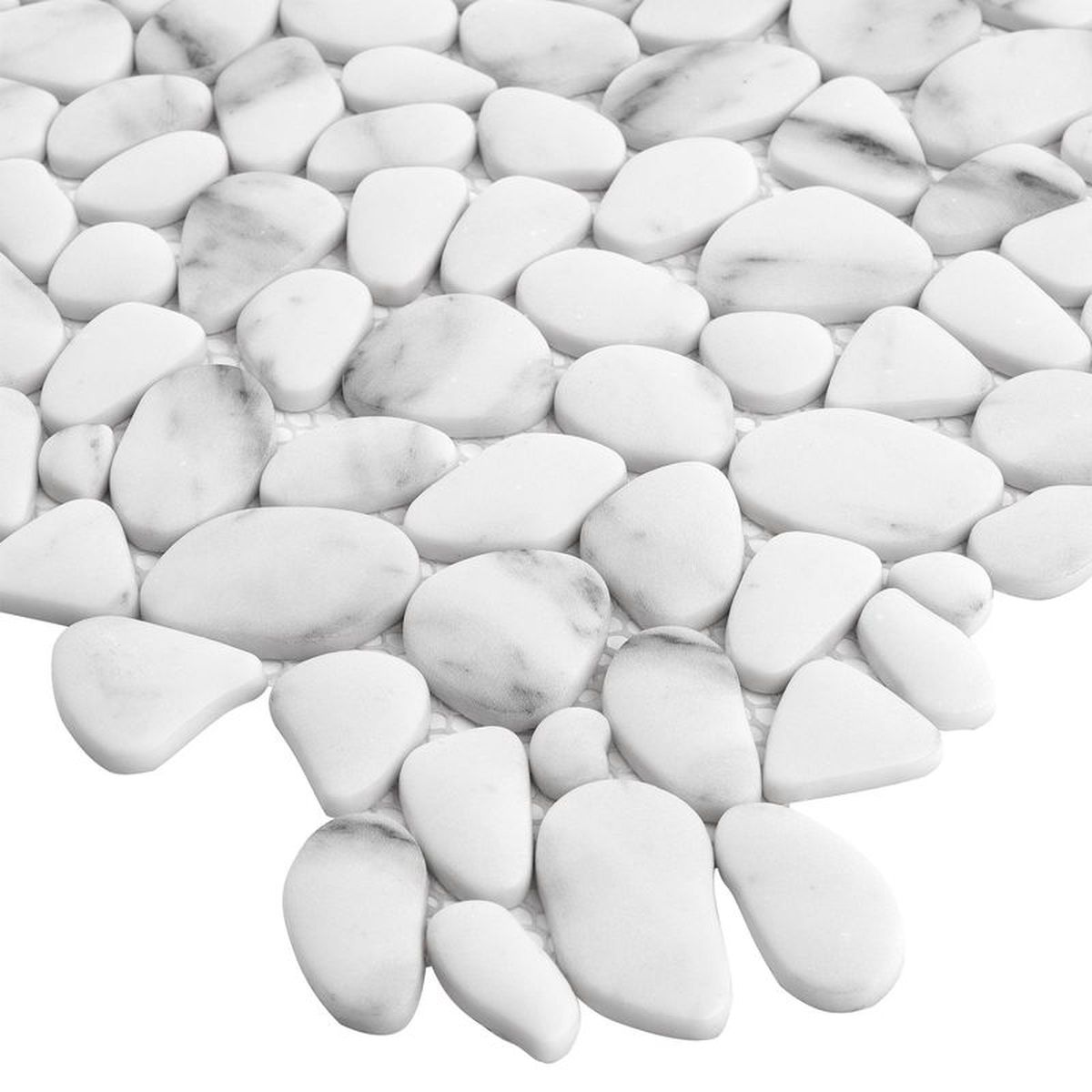 **PER PC** Carrara Pebble 14x14 Mosaic, SF210044, 11.011sf, 11pcs, 12 lbs, FINAL PRICE: $4.99/pc, $54.89/bx + Tax