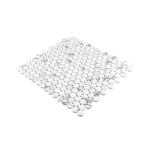 Carrara Pennies 12x12 Penny Round Mosaic, SF180740, 10.78sf, 11pcs, 28lbs, FINAL PRICE: $4.99/pc, $54.89/bx + Tax