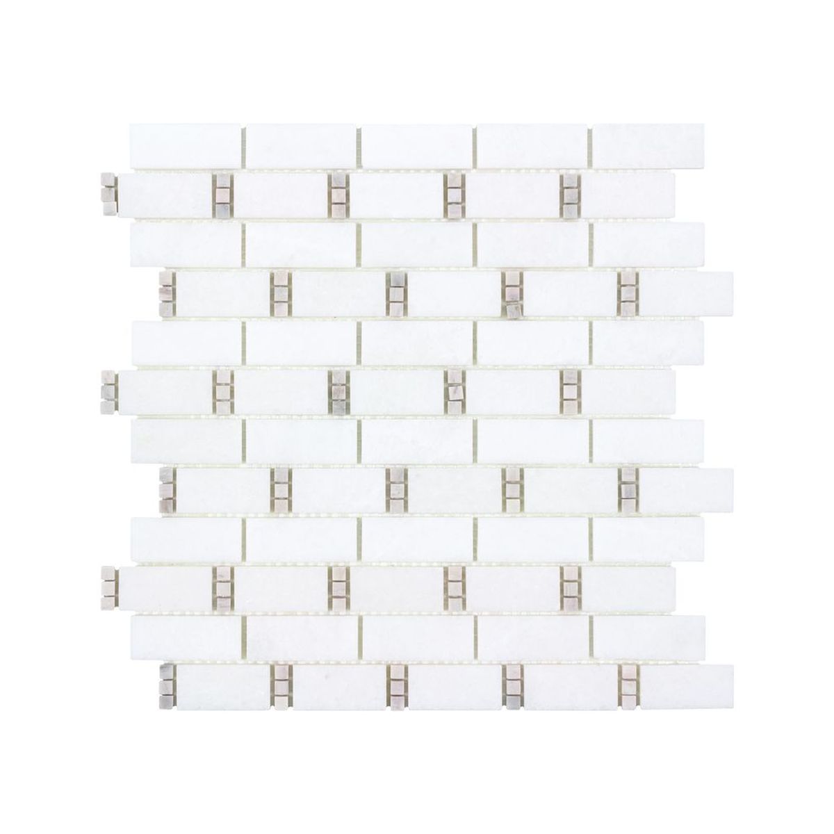 **PER PC** Pale Beige Dominos Subway 12x12 Mosaic, SF200013, 10pcs, 9.4sf, 50lbs, FINAL PRICE: $4.99/pc, $49.90/ Box