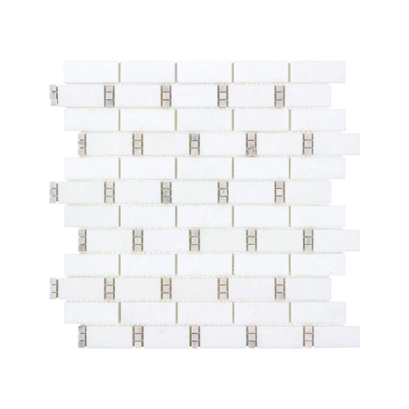 **PER PC** Pale Beige Dominos Subway 12x12 Mosaic, SF200013, 10pcs, 9.4sf, 50lbs, FINAL PRICE: $4.99/pc, $49.90/ Box