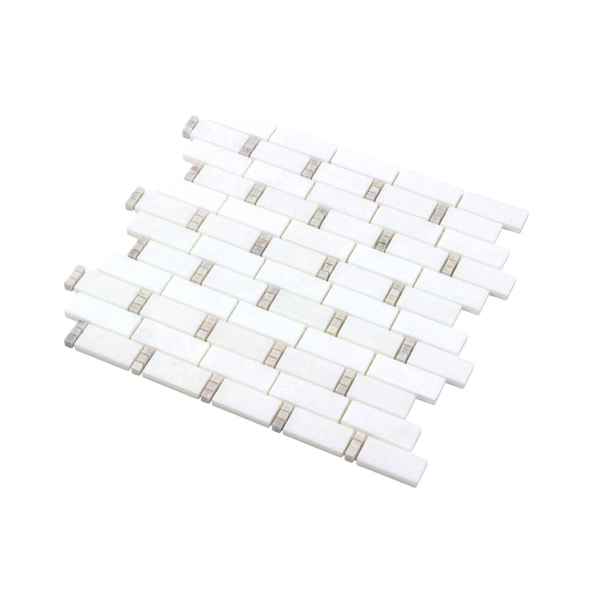 **PER PC** Pale Beige Dominos Subway 12x12 Mosaic, SF200013, 10pcs, 9.4sf, 50lbs, FINAL PRICE: $4.99/pc, $49.90/ Box