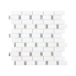 **PER PC** Manor Gray Dominos Subway 12x12 Mosaic, SF200015, 10pcs, 9.4sf, 50lbs, FINAL PRICE: $4.99/pc, $49.90/ Box