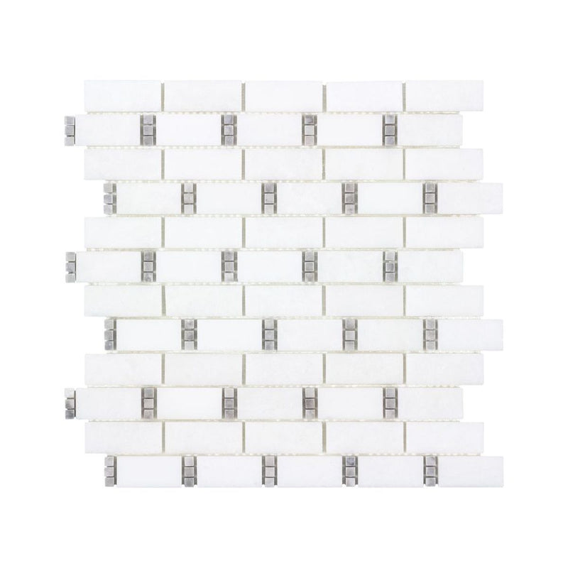 **PER PC** Manor Gray Dominos Subway 12x12 Mosaic, SF200015, 10pcs, 9.4sf, 50lbs, FINAL PRICE: $4.99/pc, $49.90/ Box