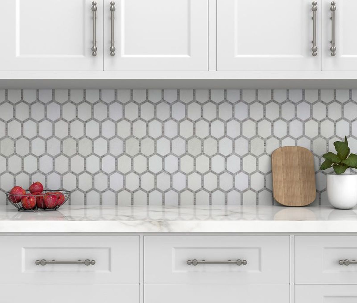 **PER PC** Jeweled Hex Manor Gray 12x12 Hexagon Mosaic, SF200002 , 8.3sf, 10pcs, 36 lbs, FINAL PRICE: $5.99pcf, $59.90/bx + Tax
