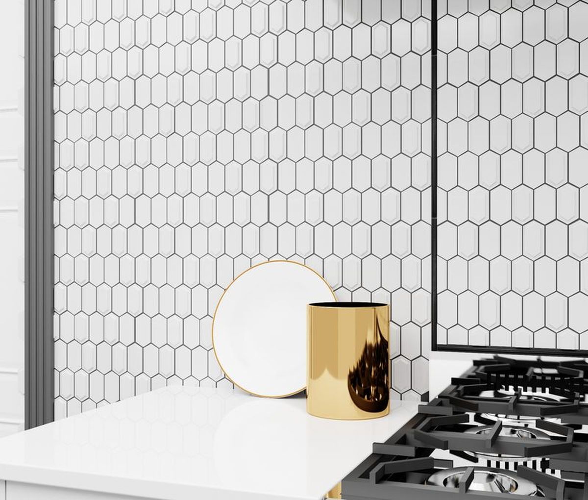 **PER PC** Framework Plaster 11x13 Glazed Ceramic Mosaic, SF200056,  9.1sf, 10pcs, 31 lbs, FINAL PRICE: $3.99/pc, $39.90/bx + Tax