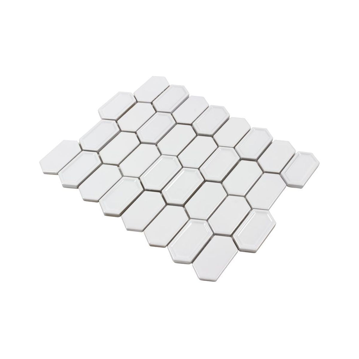 **PER PC** Framework Plaster 11x13 Glazed Ceramic Mosaic, SF200056,  9.1sf, 10pcs, 31 lbs, FINAL PRICE: $3.99/pc, $39.90/bx + Tax