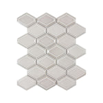 **PER PC** Structure Pewter 14x12 Hexagon Mosaic, SF200061, 9.2sf, 10pcs, 34lbs, FINAL PRICE: $3.99/pc, $39.90/bx + Tax