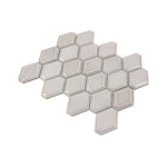 **PER PC** Structure Pewter 14x12 Hexagon Mosaic, SF200061, 9.2sf, 10pcs, 34lbs, FINAL PRICE: $3.99/pc, $39.90/bx + Tax