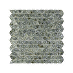 **PER PC** Mini Triangle Lagoon 12x12 Glossy Glass Mosaic, SF220101, 11.374sf, 11 pcs, 23 lbs, FINAL PRICE: $2.99/sf, $32.89/bx + Tax