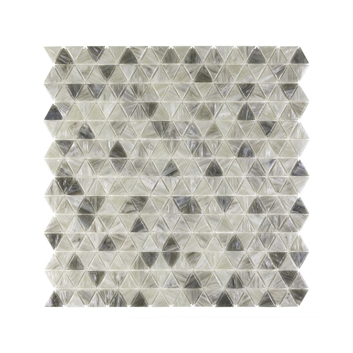 **PER PC** Mini Triangle Sepia 12x12 Glossy Glass Mosaic, SF220100, 11.374sf, 11 pcs, 23 lbs, FINAL PRICE: $2.99/sf, $32.89/bx + Tax