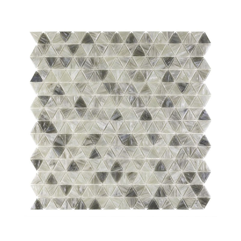 **PER PC** Mini Triangle Sepia 12x12 Glossy Glass Mosaic, SF220100, 11.374sf, 11 pcs, 23 lbs, FINAL PRICE: $2.99/sf, $32.89/bx + Tax
