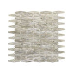 **PER PC** Stakes Sepia 12x12 Hexagon Mosaic, SF220098, 0.984sf, 1.13lbs, FINAL PRICE: $3.99/sf