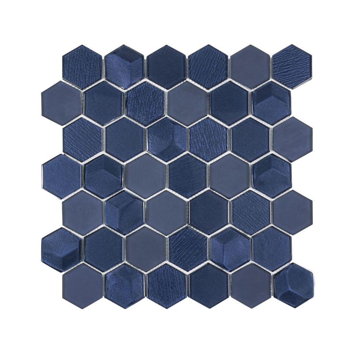 **PER PC** Marina Hexagon 12x12 Glass Mosaic, SF170170, 9.6sf, 10pcs, 27 lbs, FINAL PRICE: $3.99/pc, $39.90/bx + Tax