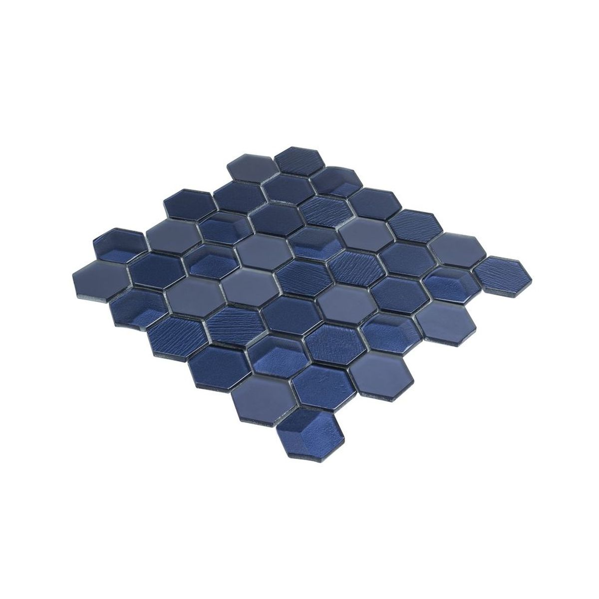 **PER PC** Marina Hexagon 12x12 Glass Mosaic, SF170170, 9.6sf, 10pcs, 27 lbs, FINAL PRICE: $3.99/pc, $39.90/bx + Tax