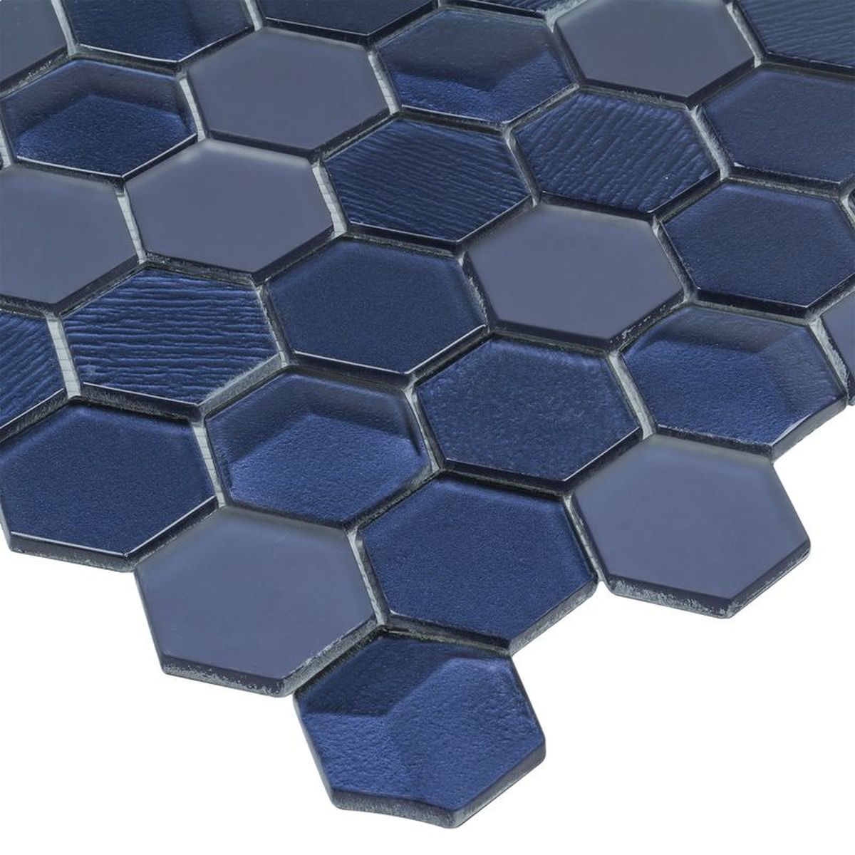 **PER PC** Marina Hexagon 12x12 Glass Mosaic, SF170170, 9.6sf, 10pcs, 27 lbs, FINAL PRICE: $3.99/pc, $39.90/bx + Tax