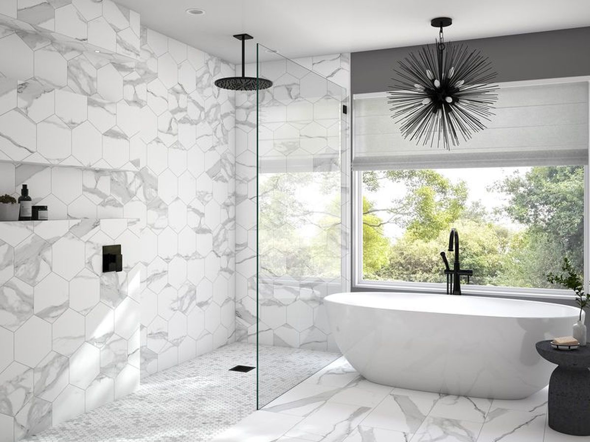 **PER BOX** Bella Tuscana Hexagon Matte Tile, SF220059, 8.736sf, 14pcs, 35 lbs, FINAL PRICE: $1.99/sf, $17.38/bx + Tax